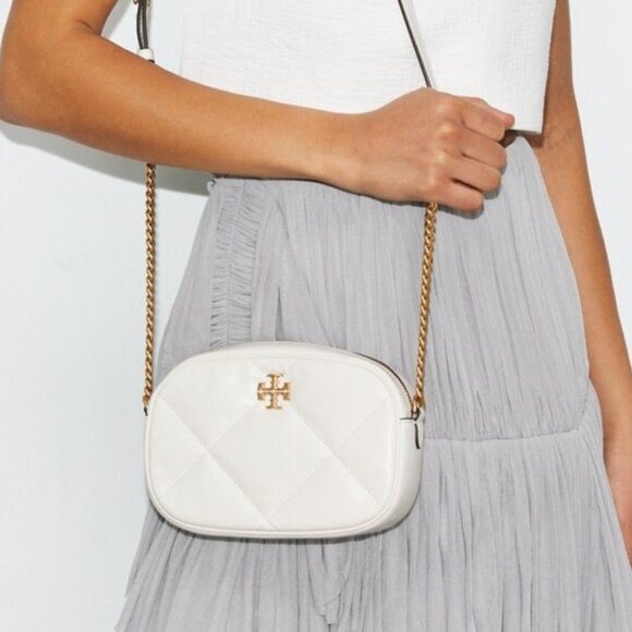 NWT ✅ Tory Burch Kira Diamond Quilt Camera Bag #154715 WARM WHITE✨ NWT, DUST BAG - Picture 13 of 17